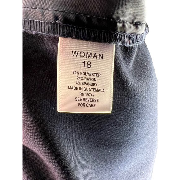 Roz & Ali women’s pants size 18 blue: in elastic waist tie stretch to pockets st - Picture 8 of 9